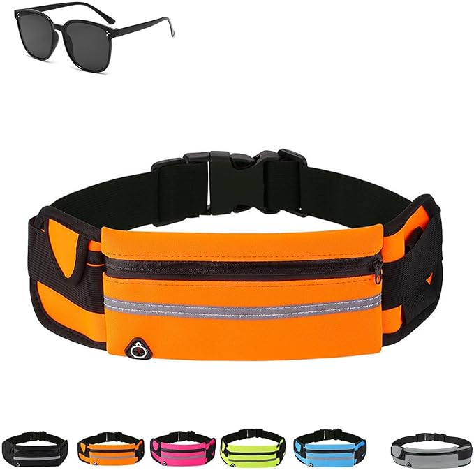 Anti-Theft Invisible Waist Bag, 2026 New Lightweight Adjustable Waterproof & Anti-Theft Money Belt, Multi Outdoor Sports Waist Bag, for Sports, Travel & Daily Use (orange)