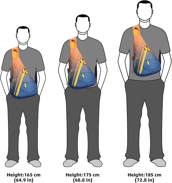 KL928 Canvas Sling Bag - Small Crossbody Backpack Shoulder Casual Daypack Rucksack for Men Women