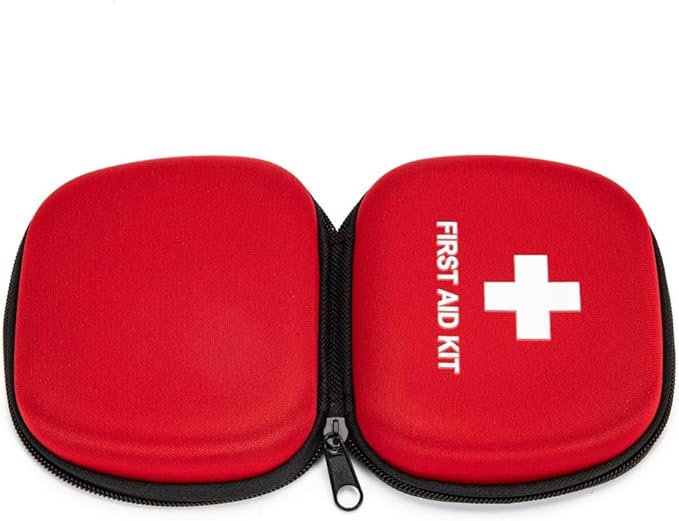 First Aid Hard Case Empty, First Aid Hard Case First Aid EVA Hard Red Medical Bag for Home Health First Emergency Responder Camping Outdoors (5x4x1.8 Small)