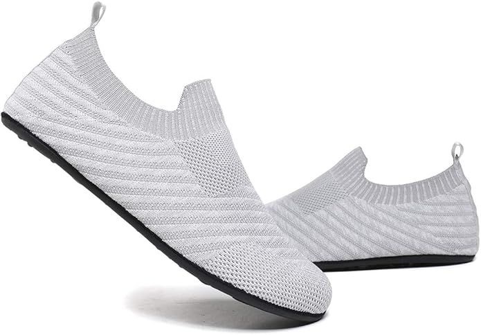 SLEVEL Lightweight Non Slip Travel Indoor Grip House Slipper Socks Unisex Adult Around The House Floor Home Shoes for Women Men