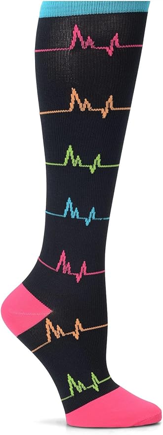 Nurse Mates Women's Calf Socks | 12-14 mmHg Compression | Superior Support & Comfort | 1 Pair