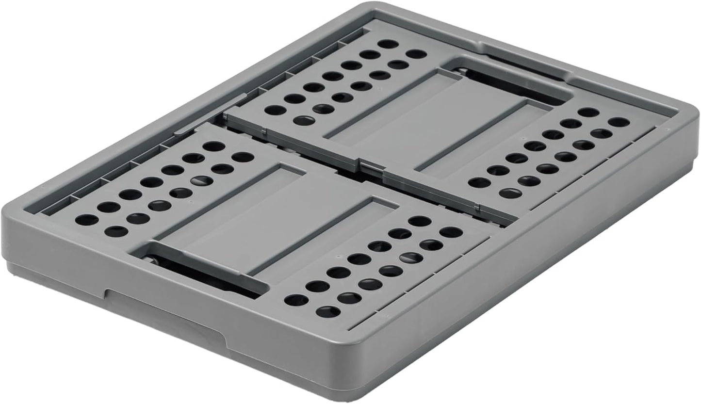 Clax® crate | folding box | basket | 48 qt (12 gal) | grey