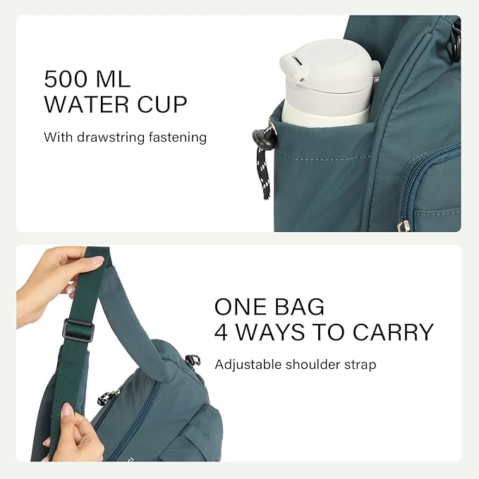 CLUCI Travel Purses for Women, Waterproof Nylon Crossbody Bags for Woman Trendy, Anti Theft Shoulder Handbags for Ladies