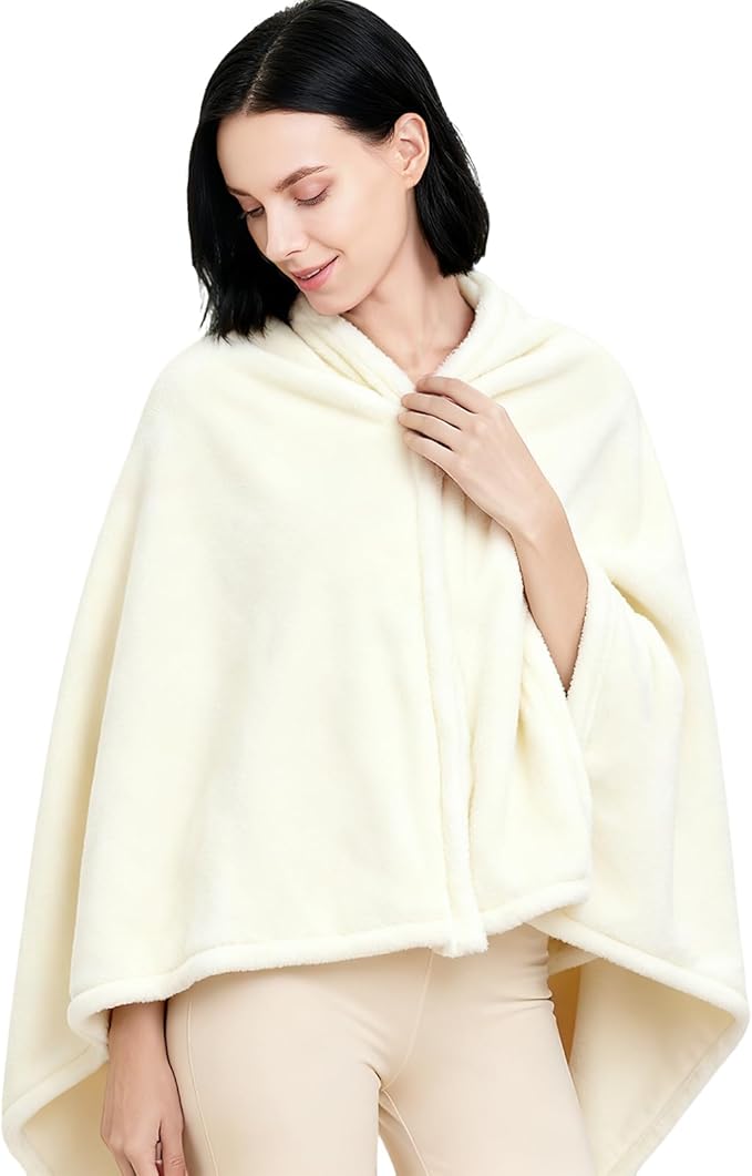 Ponchos for Women, Comfy Wearable Blanket, Gifts for People Who are Always Cold, Winter Shawl for Home, Office, Travel