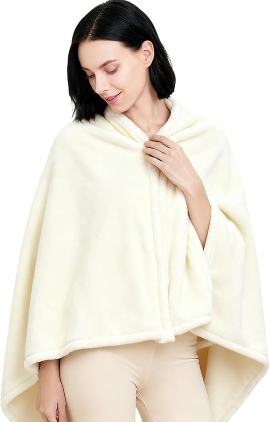 Ponchos for Women, Comfy Wearable Blanket, Gifts for People Who are Always Cold, Winter Shawl for Home, Office, Travel