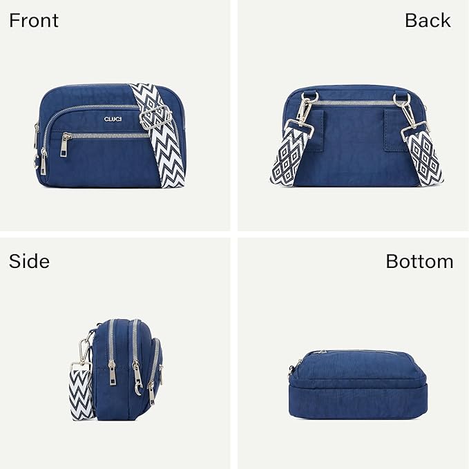 CLUCI Crossbody Bags for Women Travel,Travel Bags for Women,Travel Purses Anti Theft Crossbody,Convertible Belt Bag RFID