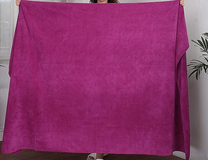 MYLSMPLE Luxury Microfiber Extra Large Bath Towels Beach Bath Sheets Fast Drying Towels Soft Absorbent Towels (36 Inch X 72 Inch) (Berry, 36 Inch X 72 Inch)