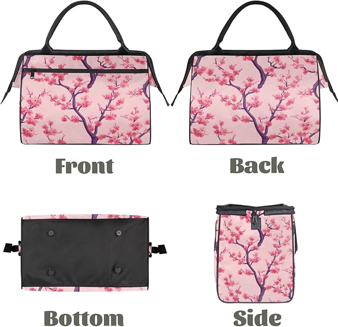Plum Blossom Overnight Weekender Bag for Women Men Travel Duffel Bags Waterproof Luggage Carry on Sports Yoga Gym Bag