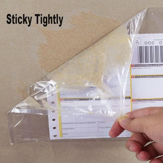 500 Pack 6x9 Shipping Envelopes, Packing List Mailing Envelopes Clear Adhesive Shipping Label Sleeves Shipping Supplies for Small Businesses