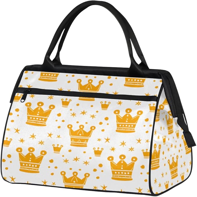 Golden Crown Overnight Weekender Bag for Women Men Travel Duffel Bags Waterproof Luggage Carry on Sports Yoga Gym Bag