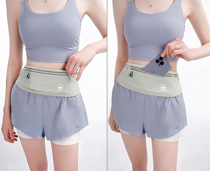Running Belt Fanny Packs for Women Men Slim Waist Pack Money Belt Phone Holder for Running