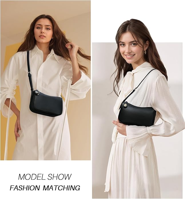 CHOLISS Shoulder Bag for Women, RFID Anti-Theft Crossbody Bags for Women, Vegan Leather Purse Handbags with Zipper Closure