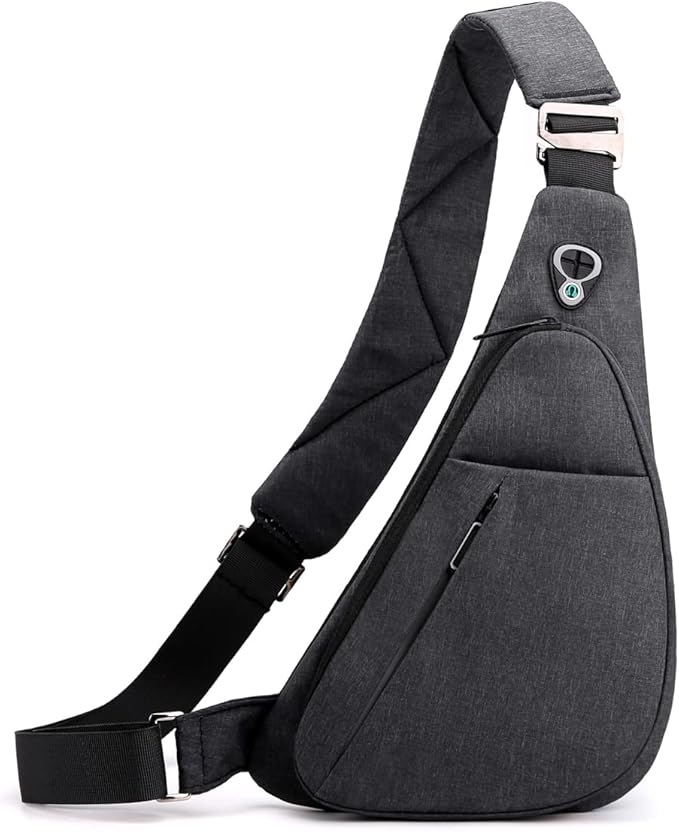 Sling Bag Small Waterproof Shoulder Backpack For Travel Hiking Anti-Thief Crossbody Chest Daypack Personal Pocket Bag