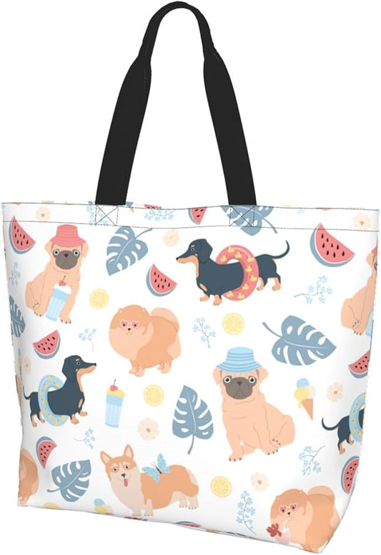 Tote Bag for Women Large Beach Bag Reusable Grocery Bags Handbag for Travel Shopping