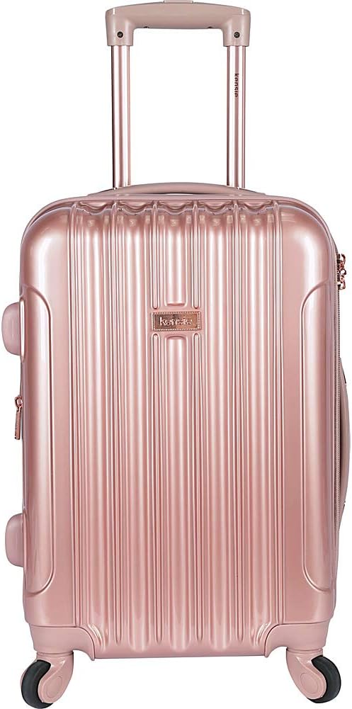 kensie 20" "Alma" Carry-On TSA-Lock Spinner Luggage, Black