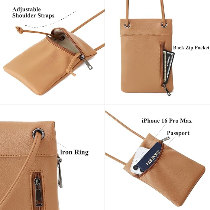 Small Crossbody Women Cell Phone Purse Wallet Bag With Shoulder Strap