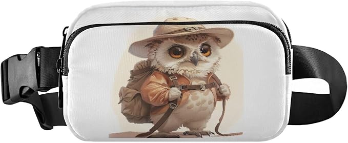 Cute Owl Fanny Pack for Women Men Water Resistant Fashion Waist Packs with Adjustable Strap Belt Bag for Travel Workout Jogging Hiking 21219854