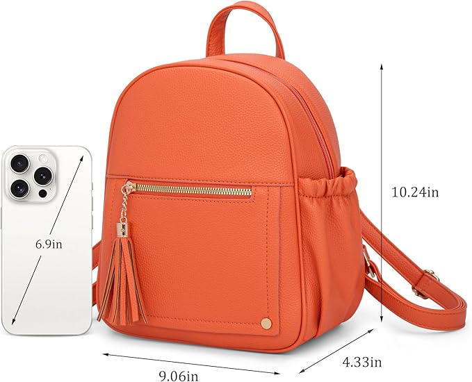 Montana West Mini Backpack Purse for Women Anti Theft Backpacks with Secured Zipper and Tassel