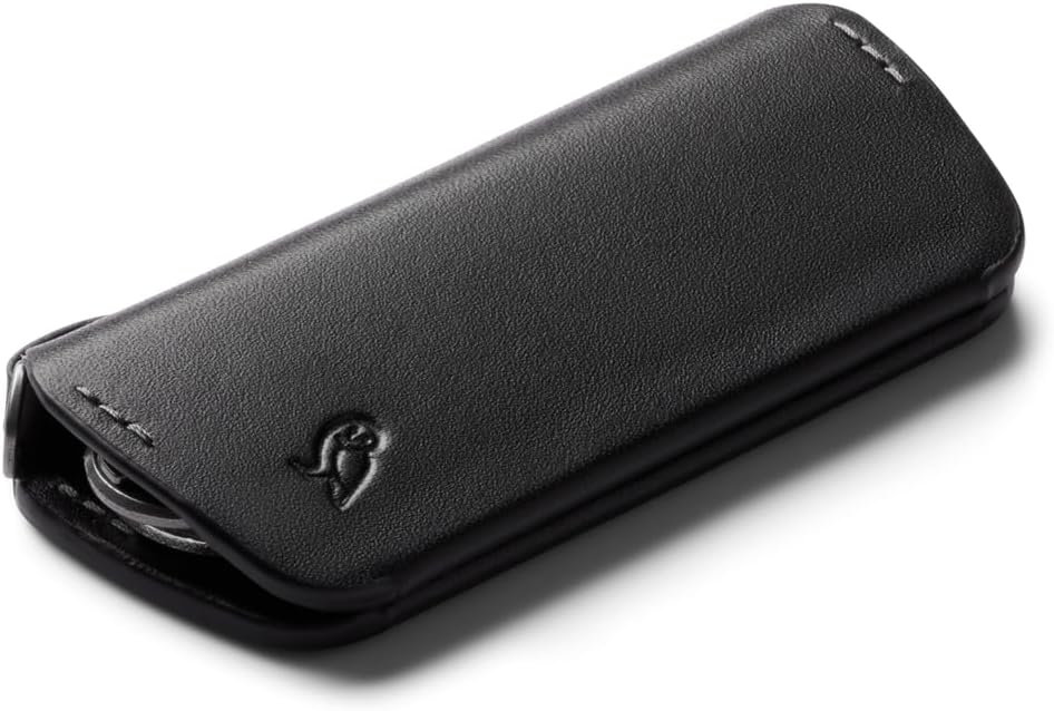 Bellroy Key Cover Plus – Third Edition (Leather Key Holder, Holds 4 – 8 Keys) - Black