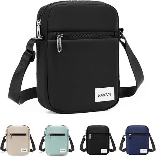 HALOVIE Small RFID Anti Theft Crossbody Bag Lightweight Sling Cross Body Bag Purse for Women Men for Travel Daily