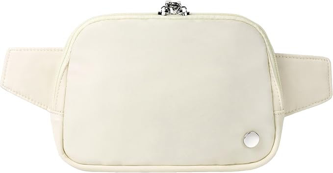Anti Theft Fanny Pack 2L Belt Bag Crossbody Bag for Women Men Rfid Blocking Sling Waist Bags for Travel, Beige
