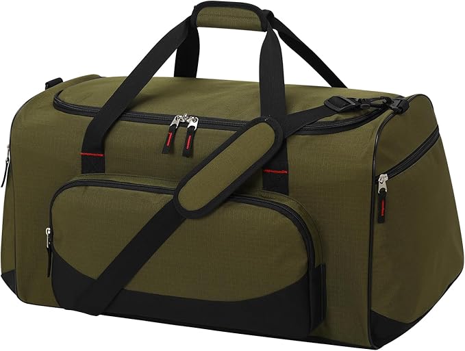 55L Large Sports Duffle Bag for Men - 22 Inch Heavy Duty Gym Duffel Bag (Olive Green)