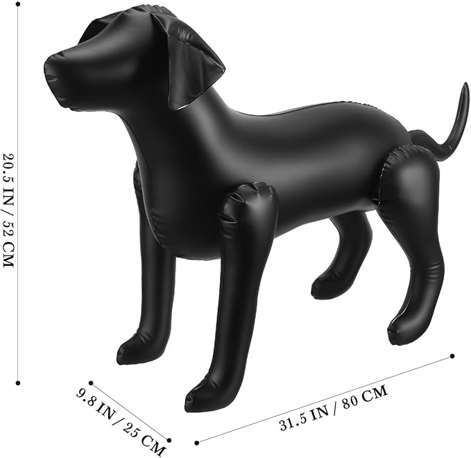 jojofuny Inflatable Dog Mannequin: Standing Model for Pet Clothing Display - Dog Clothes Hangers for Pet Shop Store Clothes Display Stand