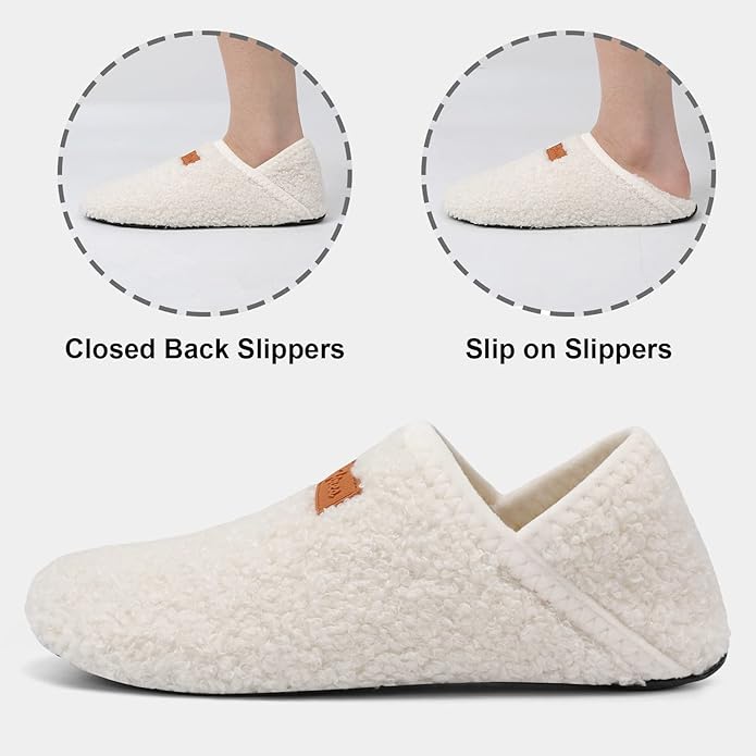 BARERUN Slippers Bulk for Women Men with Rubber Sole Soft-Lightweight House Slipper Socks Wide Barefoot Slippers Around House Shoes Non Slip Indoor/Outdoor