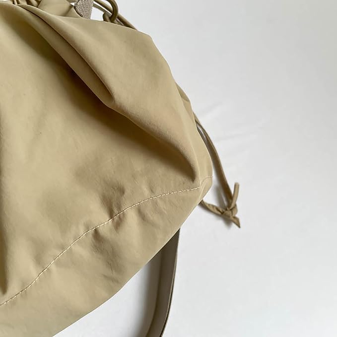 Stylish Crinkled Nylon Handbag with Adjustable Comfortable Strap and Spacious Interior Shoulder Bag for Work or Gym Use Bag