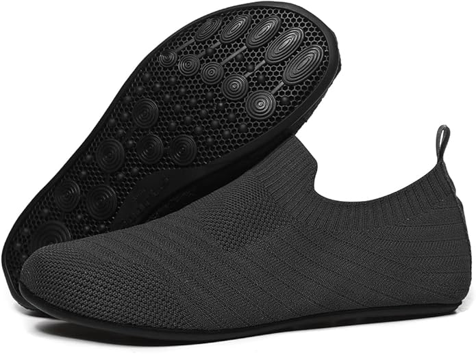 SLEVEL Lightweight Non Slip Travel Indoor Grip House Slipper Socks Unisex Adult Around The House Floor Home Shoes for Women Men