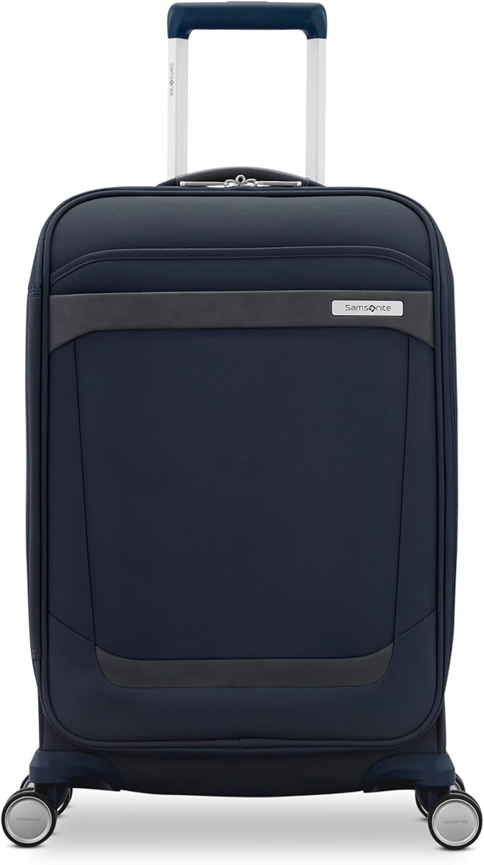 Samsonite Elevation Plus 22-Inch Carry-On - Expandable Softside Spinner Luggage - Midnight Blue