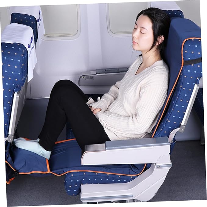 Zerodeko Airplane Seat Extender Hammock Comfortable Sleeper for Long Flights Foot Hammock for Air Travel Essentials