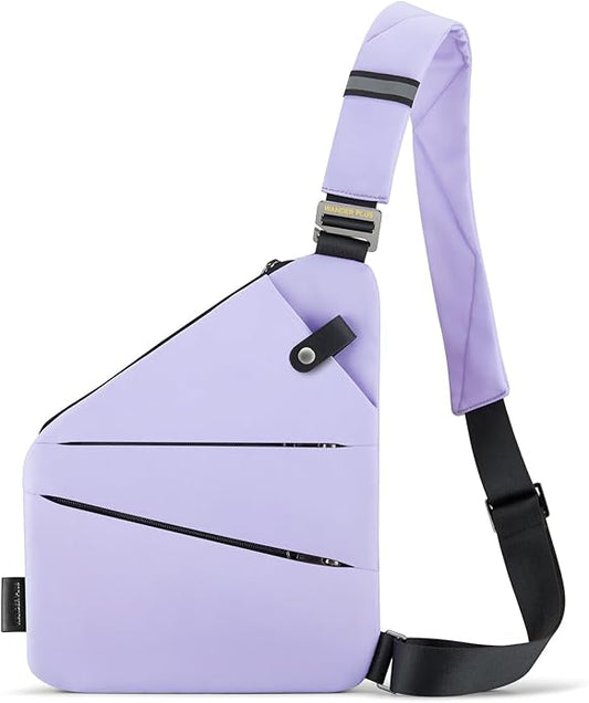 WANDER PLUS® Anti Theft Crossbody Travel Bag for Women Men, Multi-Pocket Crossbody Bag, Slim Sling Bag with Adjustable Strap