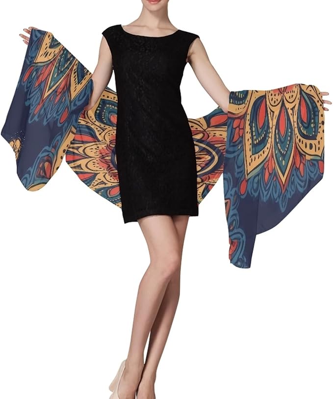 Oversized Lightweight Thin Beach Towel Compact Sandproof Fast Dry Clearance Towels Sand Free Pool Travel Essentials Accessories Women Men Adult Gifts Size S, Boho Flower Print Blue Brown