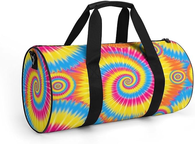 Gym Sports Travel Workout Bag Tie Dye (4) Dance Yoga Gymnastics Bag Basketball Football Weekender Bags for Men Women