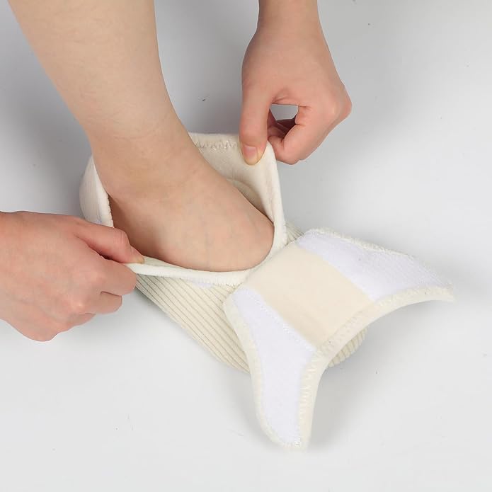 BARERUN Slippers for Women Men Wide House Diabetic Shoes for Women Men Warm Arthritis Edema Swollen Neuropathy Socks Slip on Adjustable Fuzzy Comfy Soft Womens Mens Bedroom Sliipers