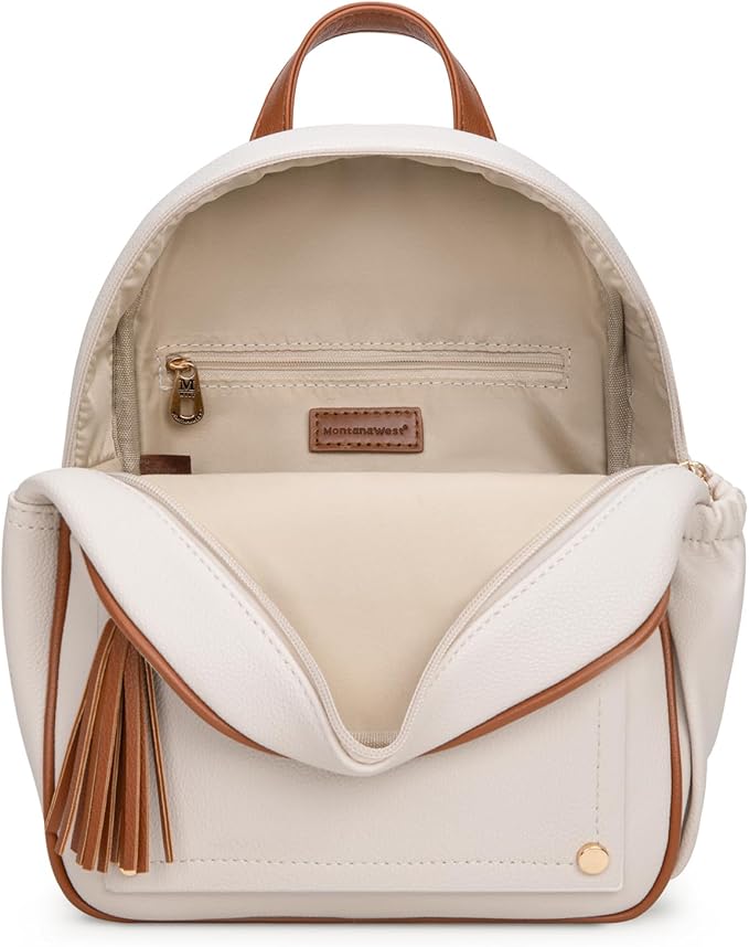 Montana West Mini Cute Backpack for Girls Anti Theft Backpack with Secured Zipper and Tassel