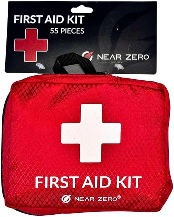 Near Zero Ultralight Waterproof First Aid Kit, 70-Piece Compact Emergency Medical Kit for Camping, Hiking & Backpacking