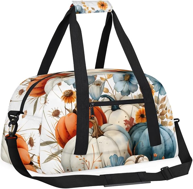 Vegetables Pumpkin Kids-Duffel-Bags Gymnastics Dance Bag Carry-On Overnight Travel Gym Lightweight Dance Sports Bags For Girls Boys Kids，
