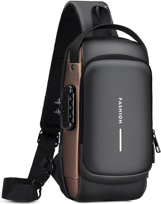 Sling Bag for Men | Anti-theft Crossbody Bag - Crossbody Shoulder Chest Bag for Daily use