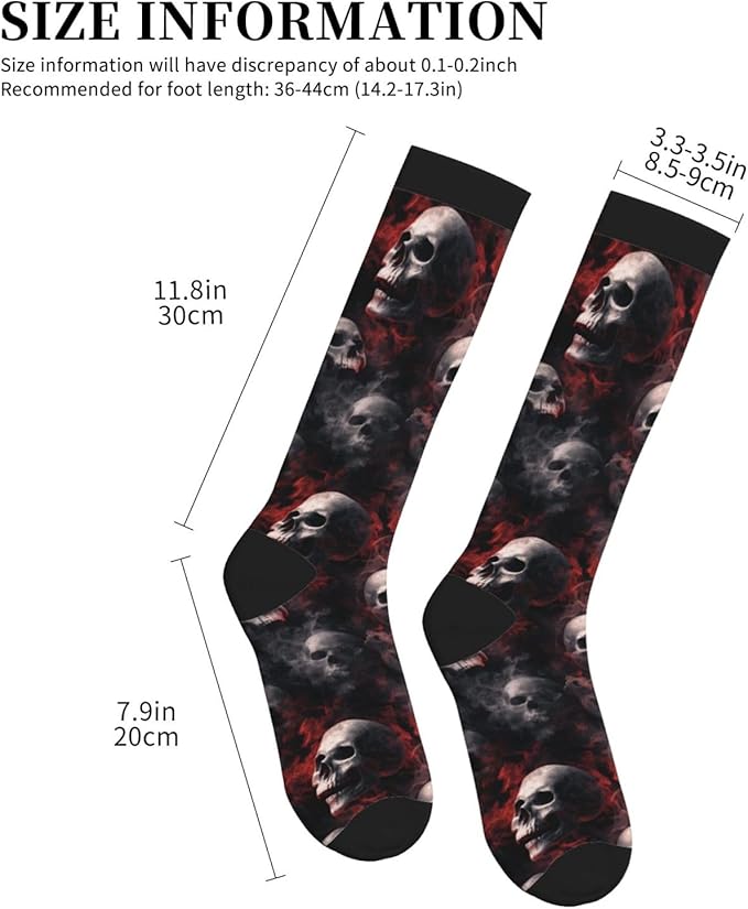Compression Socks Knee High Circulation Support Socks For Women Men Athletic Running Work Hiking Cycling Travel