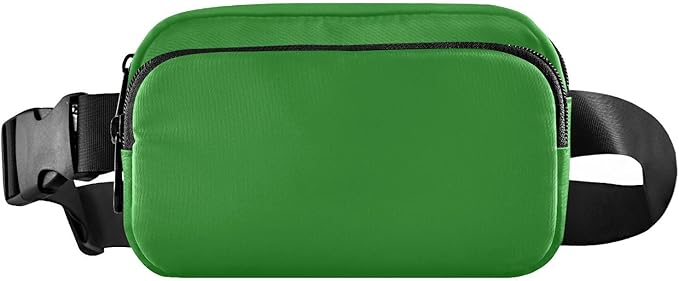 Fanny Pack for Women Men Water Resistant Fashion Waist Packs with Adjustable Strap Belt Bag for Travel Workout Jogging Hiking Forest Green