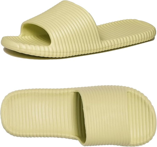 Shower Shoes for Women's Men's Home Slides Quick Drying Non-Slip Indoor Outdoor Slipper for Spa Gym Pool Beach Sandal