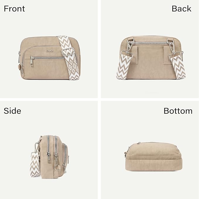 CLUCI Crossbody Bags for Women Travel,Travel Bags for Women,Travel Purses Anti Theft Crossbody,Convertible Belt Bag RFID