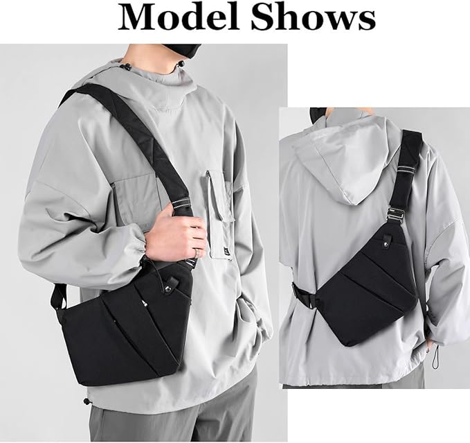 Tealots Small Sling Bag Crossbody Personal Pocket Bag Anti-Thief Chest Bags Shoulder Backpack for Travel Hiking Daypacks
