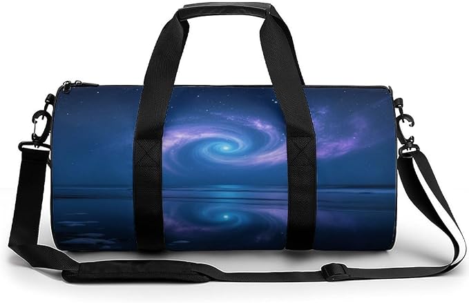 Sports Gym Bag for Women Men Travel Duffel Bag Tote Weekender Bag Mirror Sea Star Vortex Carry on Overnight Bag for Travel Swimming Fitness Workout Sports Duffle Bag