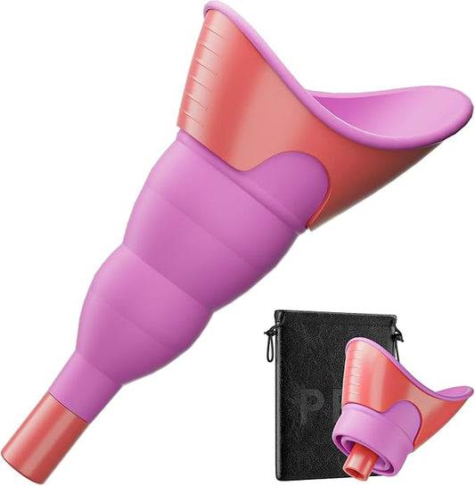 PFP Female Urination Device - Female Urinals for Women with Storage Pouch, Pee Funnel for Women Travel Companion for Outdoor & Surgery, Female Urinal Perfect for Hiking, Camping, Travel
