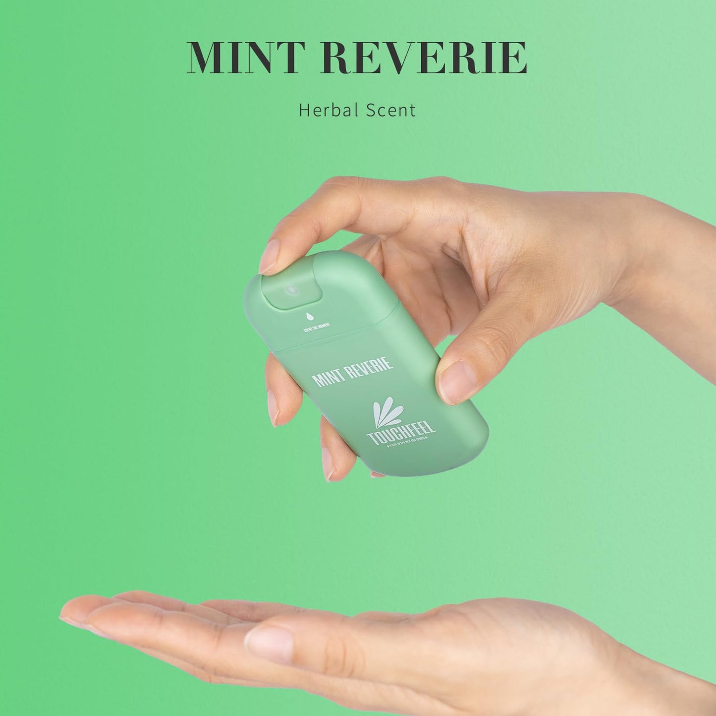 Power Mist Hand Sanitizer Spray, Scented Hydrating Hand Sanitizers Travel Size Refillable, Pocket Portable 3-Pack (Mint Reverie) 0.93Fl Oz 460-Sprays Each