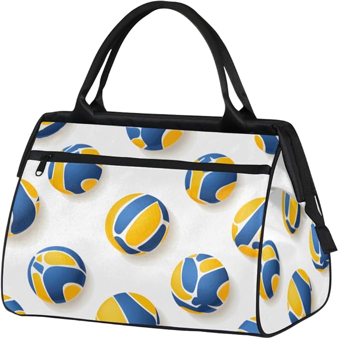 Volleyball Overnight Weekender Bag for Women Men Travel Duffel Bags Waterproof Luggage Carry on Sports Yoga Gym Bag