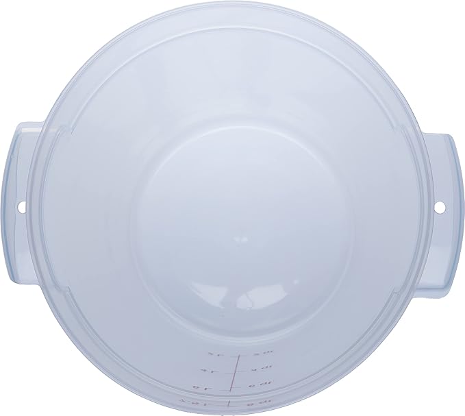 Carlisle FoodService Products Storplus Round Food Storage Container with Stackable Design for Catering, Buffets, Restaurants, Polypropylene (Pp), 8 Quart, Clear